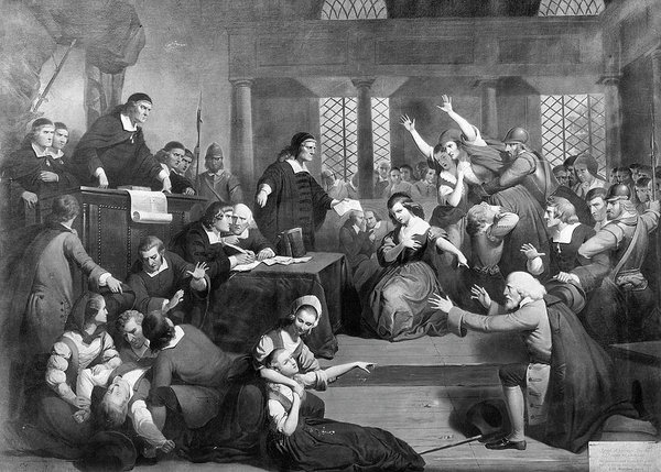 600x429 Salem Witch Trials, 1692 Art Print By Granger - Salem Witch Trial Painting