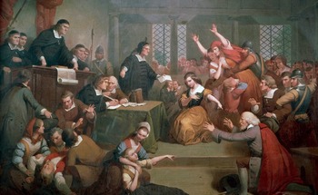 350x215 The Salem Witch Trials - Salem Witch Trial Painting