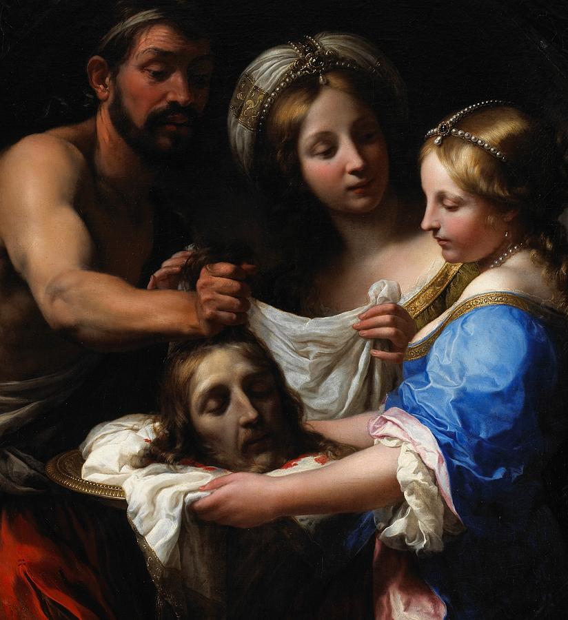 824x900 Salome With The Head Of Saint John The Baptist Painting By Onorio - Salome Painting