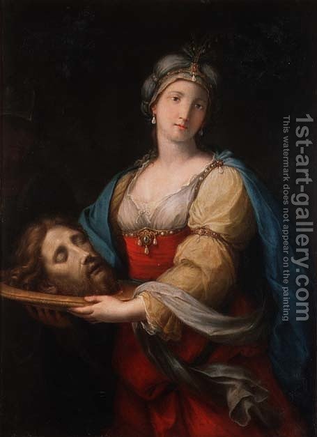 455x627 Salome With The Head Of St. John The Baptist Giacomo Zoboli - Salome Painting