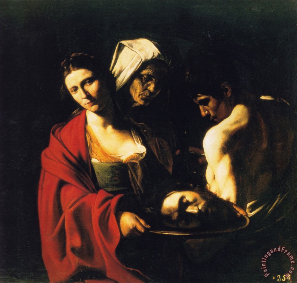 960x913 Caravaggio Salome With The Head Of John The Baptist 1608 Painting - Salome Painting
