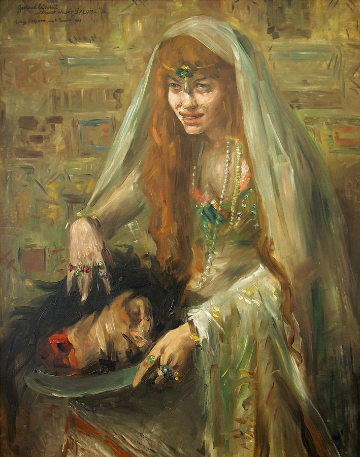 709x900 Gertrud Eysoldt As Salome Painting By Lovis Corinth - Salome Painting