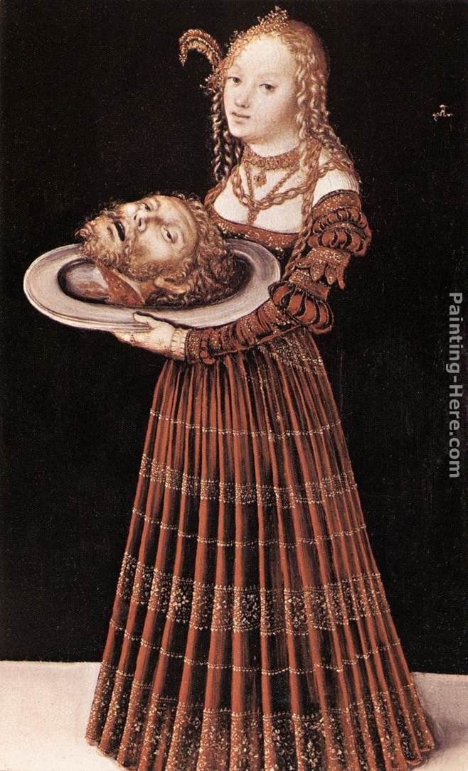 658x1085 Lucas Cranach Elder Salome With Head Of St John - Salome Painting