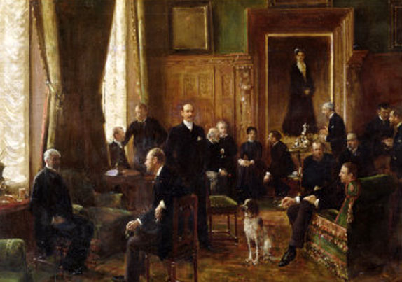 574x403 Jean Beraud - Salon Painting