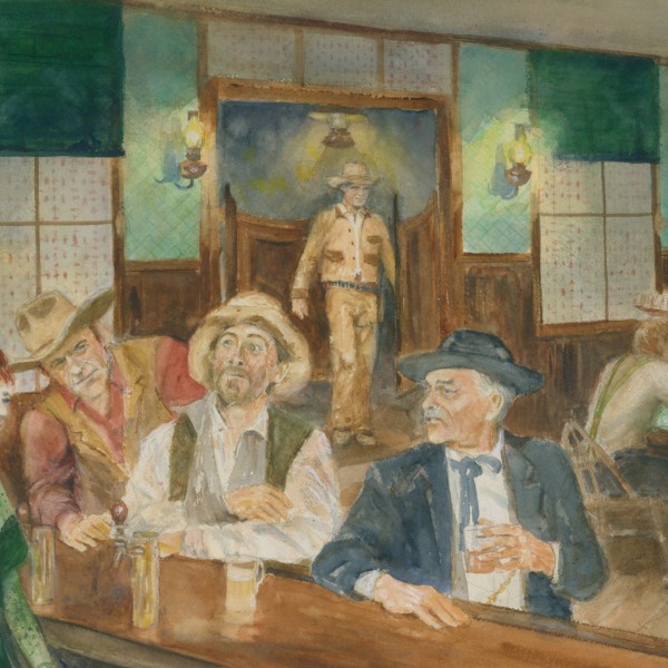 600x600 The Long Branch Saloon Buck Taylor - Saloon Painting