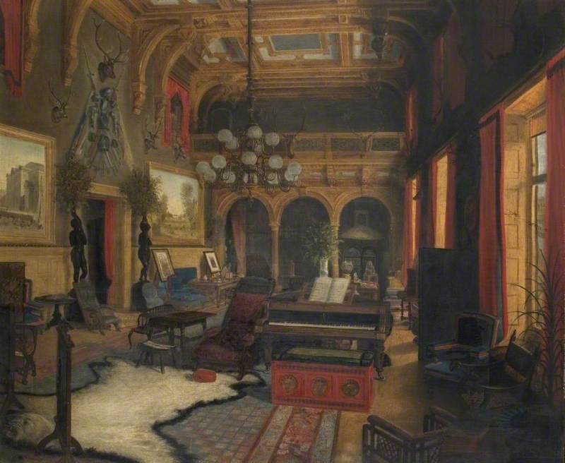 800x656 The Saloon, Sandringham, Norfolk Art Uk - Saloon Painting