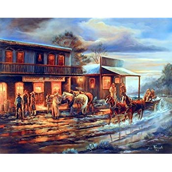 Saloon Painting at PaintingValley.com | Explore collection of Saloon ...