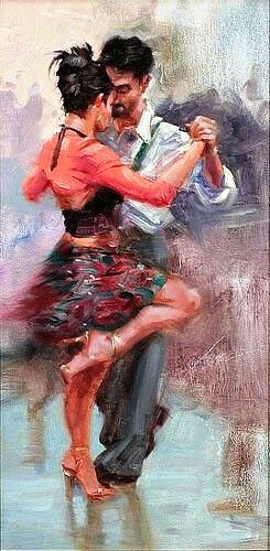 245x500 Pin By Viktoria Gruzd On Tango And Dancing - Salsa Dancer Painting