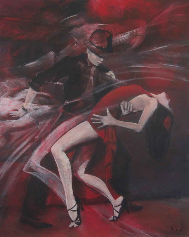 720x900 Enamorado Painting By Kristine Izak - Salsa Painting