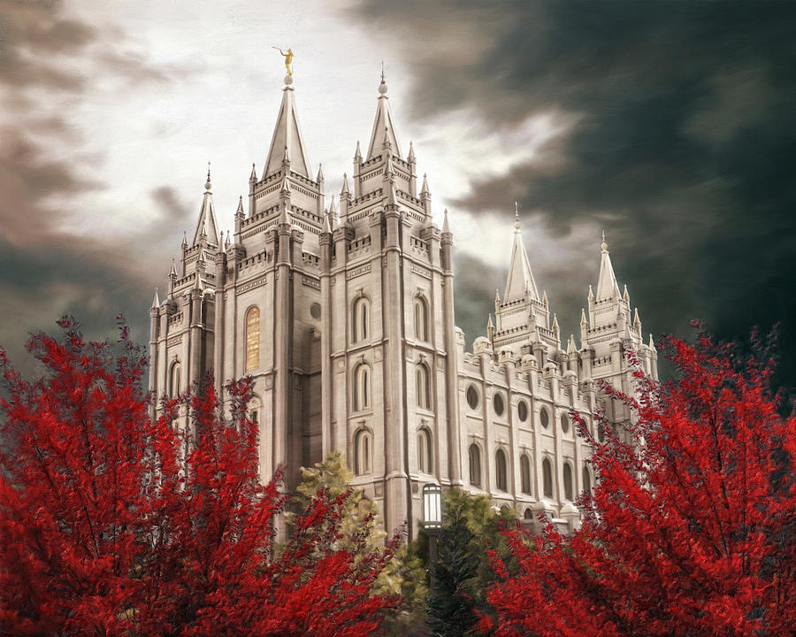 900x720 Salt Lake Temple - Salt Lake City Temple Painting
