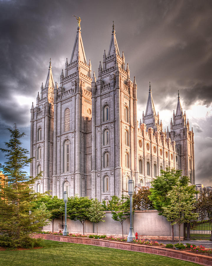 719x900 Salt Lake Temple Photograph By Niels Nielsen - Salt Lake City Temple Painting