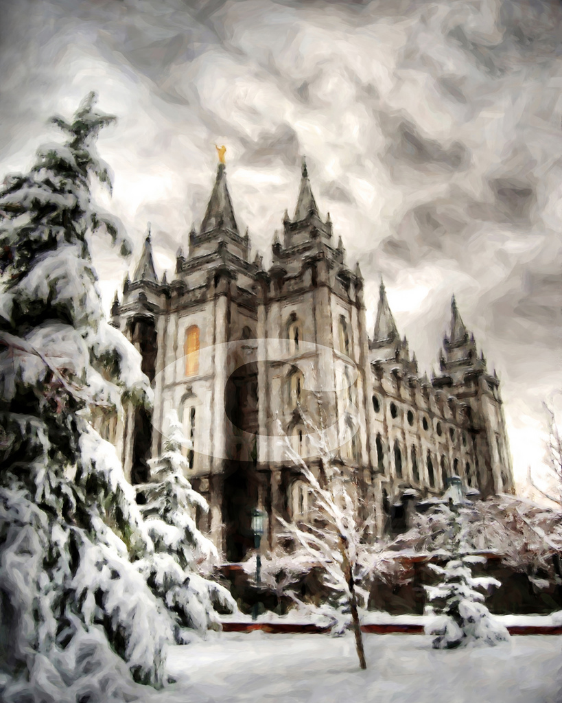 Salt Lake City Temple Painting At PaintingValley Com Explore   Salt Lake City Temple Painting 9 