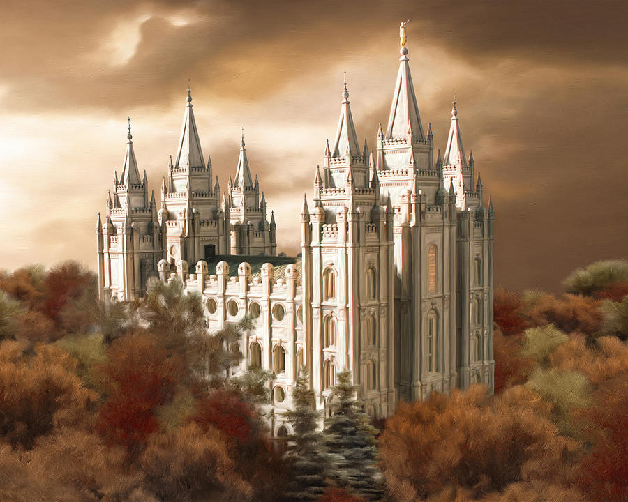 900x720 Salt Lake Temple - Salt Lake Temple Painting