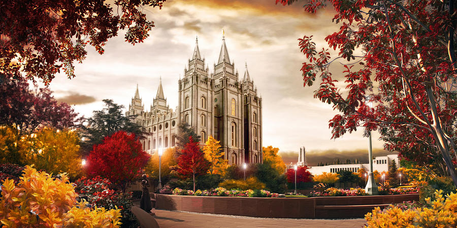 900x450 Salt Lake Temple - Salt Lake Temple Painting