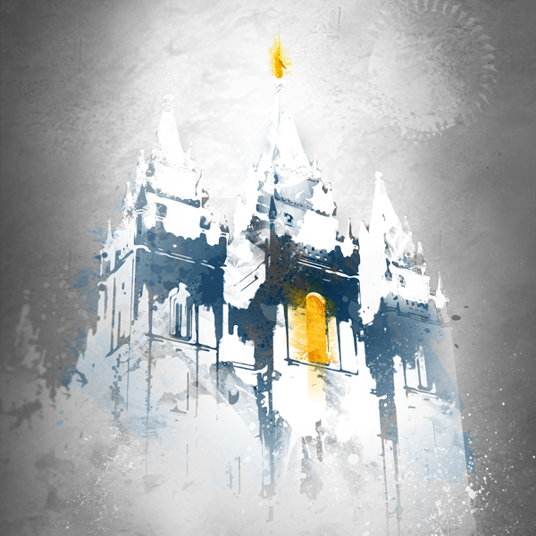 600x600 Salt Lake Temple Temple Painting Lds And Book Of Mormon Art - Salt Lake Temple Painting