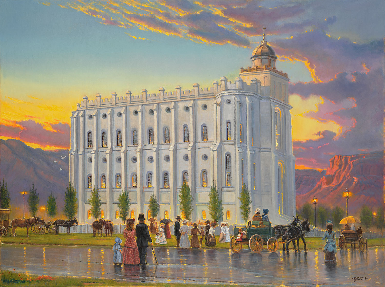 Salt Lake Temple Painting At PaintingValley.com | Explore Collection Of ...