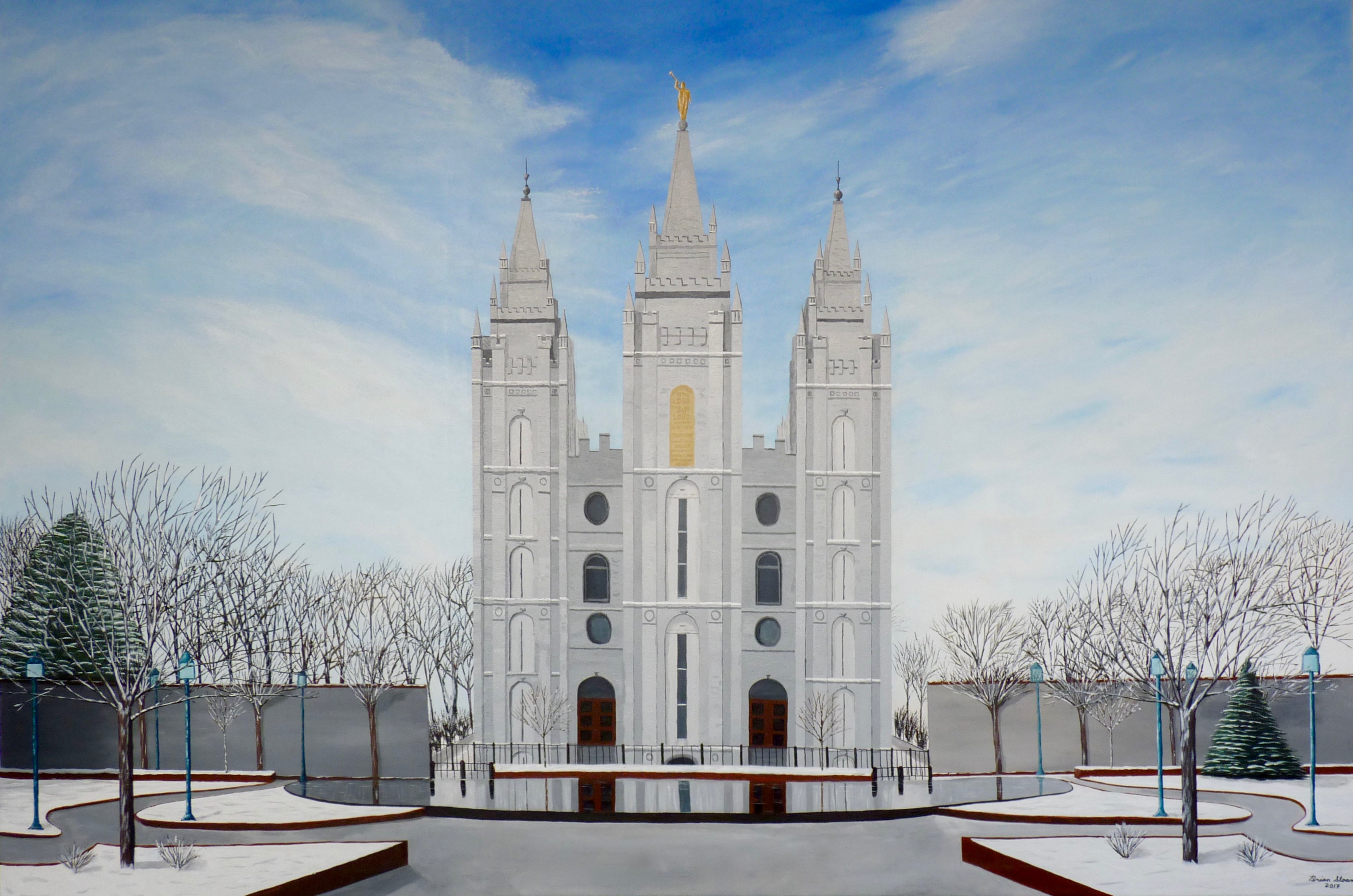 Salt Lake Temple Painting At PaintingValley Com Explore Collection Of   Salt Lake Temple Painting 33 