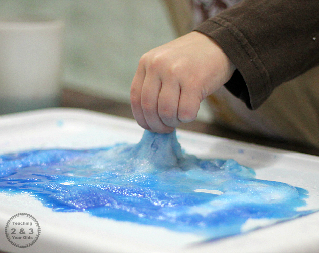 630x501 Preschool Painting Activity With Salt, Glue And Watercolors - Salt Water Painting
