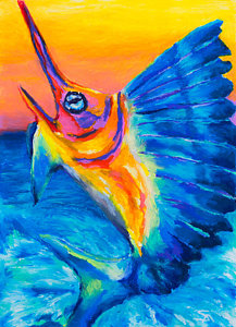 217x300 Salt Water Game Fish Paintings Fine Art America - Saltwater Fish Painting