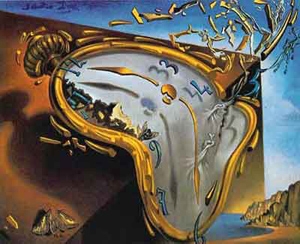 300x244 Salvador Dali's Surrealist Paintings A Surprising Catalyst - Salvador Dali Clock Painting