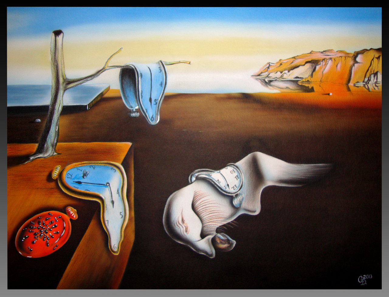the persistence of memory painting