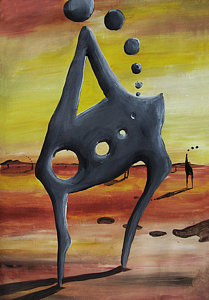 Salvador Dali Desert Painting at PaintingValley.com | Explore ...