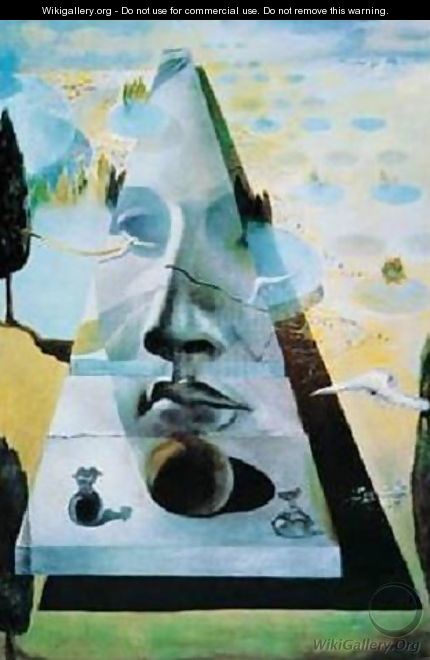 430x660 Apparition Of The Face Of Aphrodite - Salvador Dali Face Painting