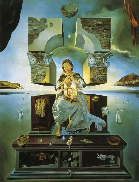 533x700 Oil Painting Reproduction Of Dali Madonna Of Port Lligat - Salvador Dali Gala Painting