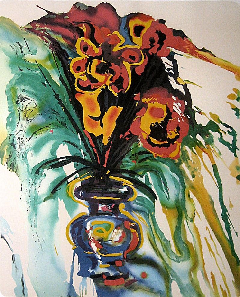 799x987 Salvador Dali Flowers For Gala Painting Best Flowers For Gala - Salvador Dali Gala Painting