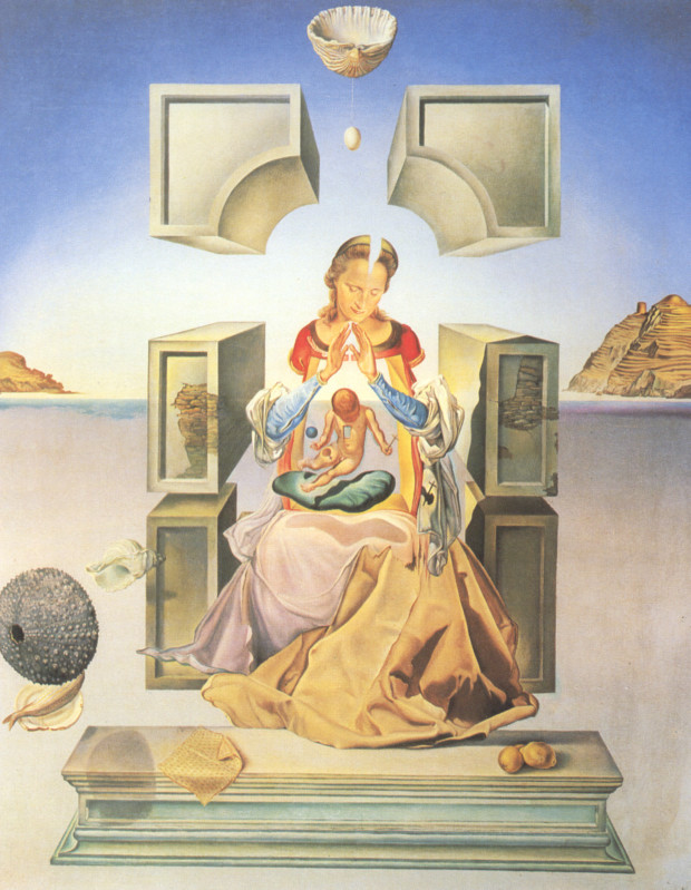 620x799 Dali And Gala - Salvador Dali Gala Painting