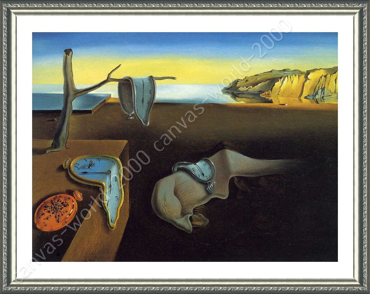 1210x960 Framed Poster The Persistence Of Memory Melting Clock Salvador - Salvador Dali Melting Clock Painting