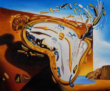 350x291 Explosion - Salvador Dali Oil Painting