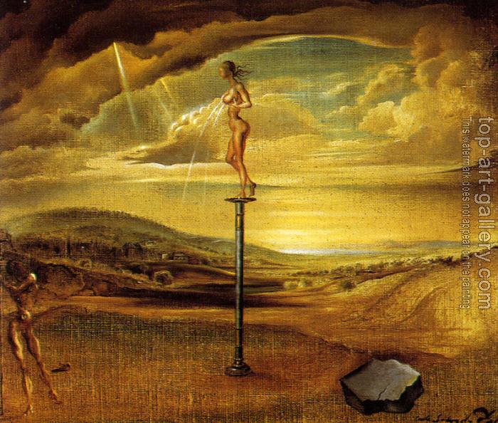 700x594 Fountain Of Milk Flowing Uselessly On Three Shoes By Salvador Dali - Salvador Dali Oil Painting