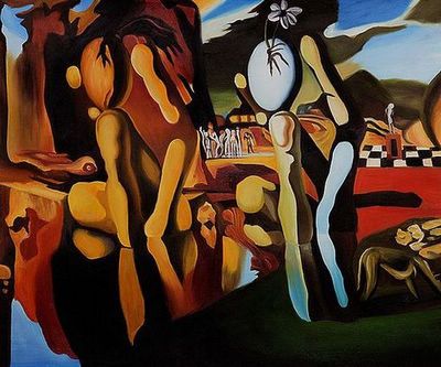 400x333 Metamorphosis Of Narcissus By Salvador Dali Salvador Dali - Salvador Dali Oil Painting