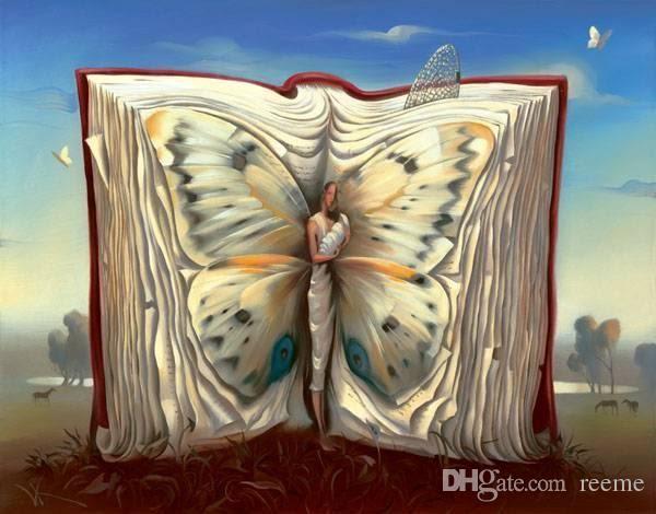 600x470 2018 Salvador Dali's Oil Paintings For Dining Room, Butterfly - Salvador Dali Oil Painting