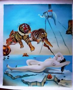 244x300 Abstract Oil Painting On Canvas Artist Salvador Dali Dream Bee - Salvador Dali Oil Painting