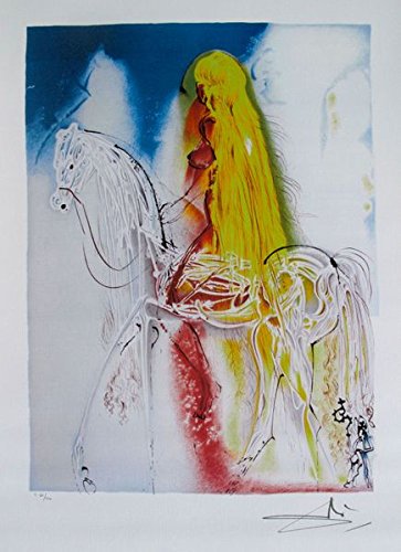 363x500 Art By Salvador Dali Dalinean Horse Lady Godiva - Salvador Dali Original Painting