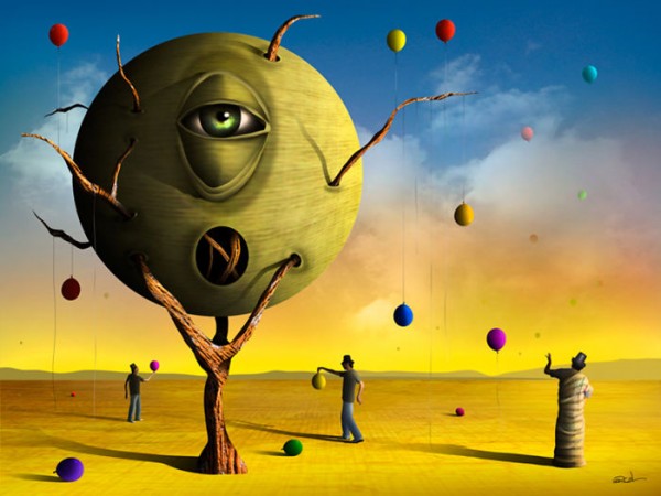 600x450 Marcel Caram, Digital Paintings Inspired By Salvador - Salvador Dali Painting