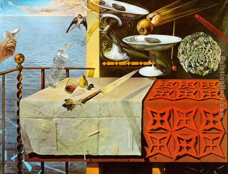 800x612 Salvador Dali Living Still Life Painting Anysize 50% Off - Salvador Dali Painting