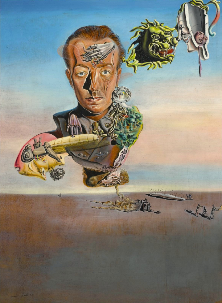 720x979 D ] Salvador - Salvador Dali Portrait Painting