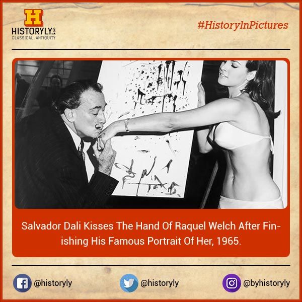 600x600 Historyinpictures Love Happened When Two Passionate People - Salvador Dali Raquel Welch Painting