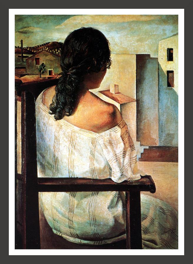 Salvador Dali Woman Painting