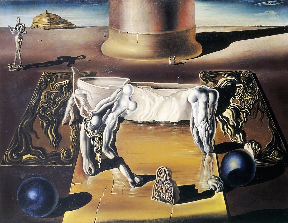 1099x850 Invisible Sleeping Woman, Horse, Lion, 1930 By Salvador Dali - Salvador Dali Woman Painting