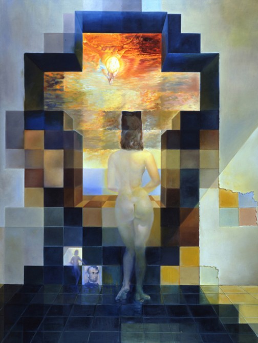 504x669 Dali's Lincoln Living Lincoln - Salvador Dali Woman Painting