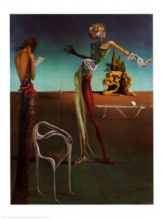 336x450 Woman With A Head Of Roses Art Print By Salvador - Salvador Dali Woman Painting