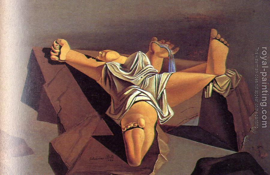 900x583 Figure On The Rocks(Sleeping Woman) By Salvador Dali Oil - Salvador Dali Woman Painting