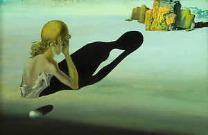 300x195 Framed Print - Salvador Dali Woman Painting