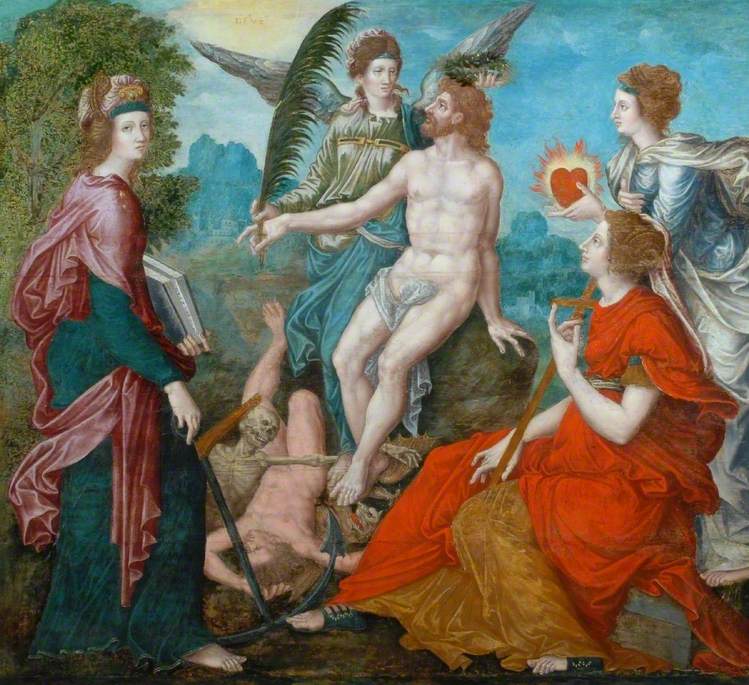 749x685 A Christian Allegory Of The Salvation Of A Christian Soul Art Uk - Salvation Painting