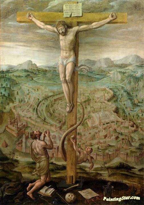 506x720 Allegory Of Salvation And Sin Artwork By Hans Vredeman De Vries - Salvation Painting