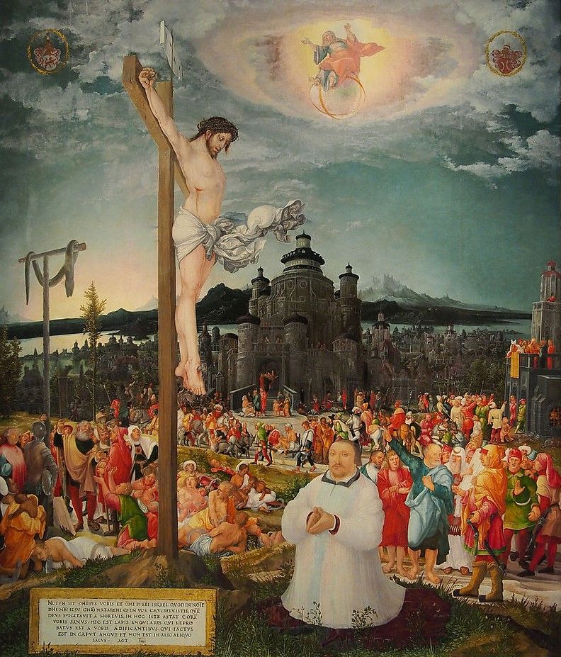 792x927 Allegory Of Salvation Painting Wolf Huber Oil Paintings - Salvation Painting